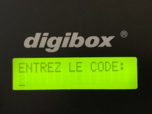 digibox Schlüsselsafe :: hier mehrsprachig aktiviert in Französische Sprache